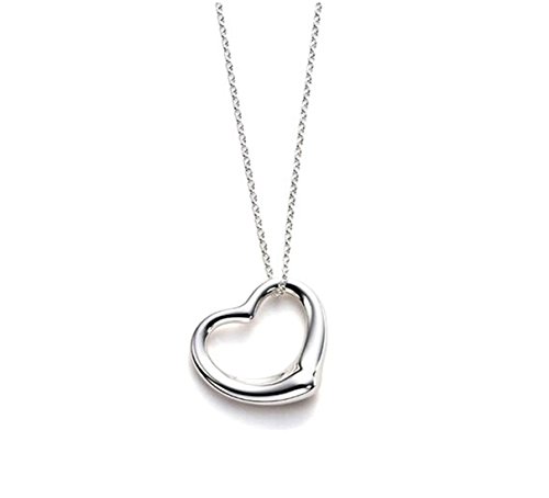 Mädchen – Halskette Kind- 925 Sterling Silber Anhänger und Kette, klein Herz, 42cm …