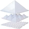 ACS Plastic Pyramid Set for Home and Office/18 x 18 x 2 cm/300 Grams(Multi color)