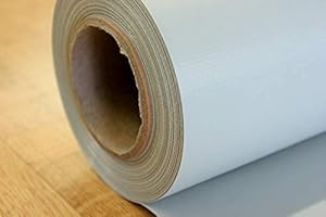 FULCOLINE LKW Plane 700 g (3,00 m x 2,50 m, Achatgrau) PVC Plane, Abdeckplane Meterware, sehr hochwertig, beidseitig lackiert, leicht abwaschbar, 100% Wasserdicht, hohe UV Beständigkeit, hohe reißfestigkeit,