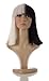 Long Black and White Blunt Cut Bob Costume Wig with Fringe| Fancy Dress Wig In the style of Sia