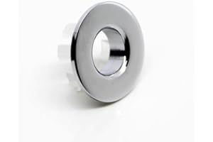 SANLANDOR 1 x Chromed Brass Made Basin Sink Overflow Cover Insert Hole Trim YS-099