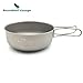 Produktbild Outdoor Camping Ultralight 77.8g Titanium Bowl Cookware picnic Bowl(550ml)