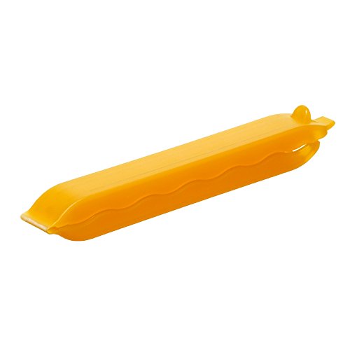 Preisvergleich Produktbild Rotho 6686904411 Verschlussclips Onda gross aus Kunststoff PP, 10er Set, für luftdichtes Aufbewahren und Einfrieren, Länge 10 cm, gelb