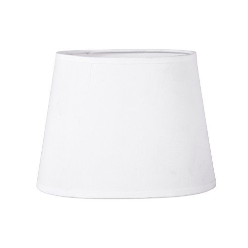 Sema 97117 Lampenschirm oval Textur/Stoff Weiß
