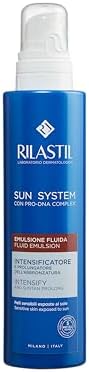 Rilastil Sun System Intensificatore e Prolungatore dell'Abbronzatura, Fluido Viso e Corpo, Texture Leggera, per Tutti i Tipi di Pelle, Confezione da 200ml