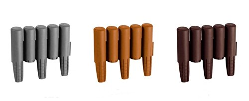 Palisade Beetumrandung Rasenkante Beeteinfassung 2,7m 4 Farben (grau) - 4