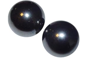 Janni-Shop-Mineralien 1 Paar Magnete in Kugel Form aus magnetisiertem Hämatit auch singende Steine genannt ca. 24 mm