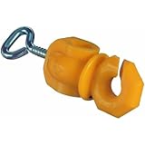 Göbel Weidezaun Elektrozaun Isolator Ringisolator eckige Form gelb 25 St.