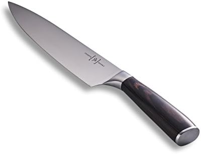 'Mira-ko' 8 inch Gyuto Style Chef Knife. Mirror Polished Stainless Steel Kitchen Knife by Joseph Henry. Ultimate multi-use kitchen knife, prep like a pro