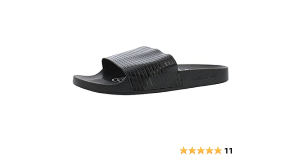all black adidas adilette slides