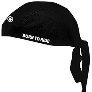 JUST RIDER Men's and Women's Care Active Sweat Wicking Bike Helmet Liner Cycling Skull Cap with Sun Protection and Mesh Cooling (Black)