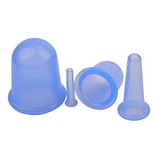 CkeyiN ®4pcs Silikon Ausschnitt Gesicht Körper Massage Schröpfen Cups - 6
