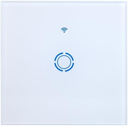 VIGICA Smart Wifi Light Switch Wireless Switch Remote Control Touch Screen Wall Switch compatiable with Amazon Alexa and Google Home, no Hub Required 1 gang