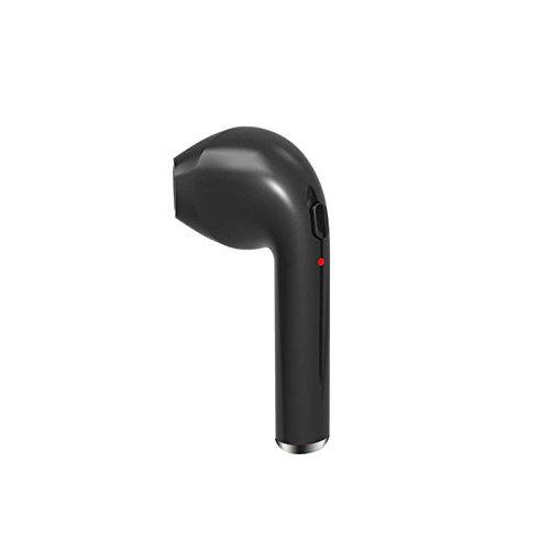Preisvergleich Produktbild Hangang Mini Bluetooth Kopfhörer, drahtloser Kopfhörer-freihändige Ohrhörer, Bluetooth Headset für Apple iPhone 8, 8plus, X, 7, 7plus, 6s, 6Plus (Links, Schwarz)