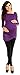 Zeta Ville - Women's Maternity Stretch Tunic Top with Pleats Long Sleeves - 941c (Purple, 14)