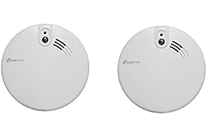 Twin Pack Kidde Firex KF20 Mains Powered Optical Smoke Alarm with 9V Back Up Batteries | KF2 | 4973