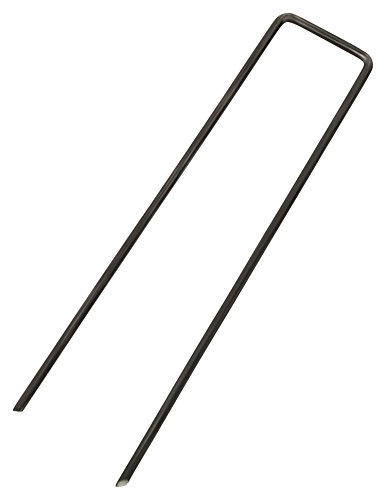 Wundergarden© – 100 Erdanker für Unkrautvlies, Erdnägel aus Stahl im Set zur Befestigung von Unkrautflies, Unkrautfolie, oder fürs Camping – Erdpieß, Erddübel, Bodenanker – 150x25mm – Ø2,3mm - 2