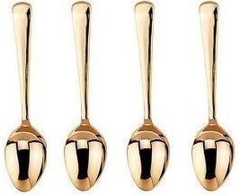 HIC Gold Plated Demi Spoon - Set of 4