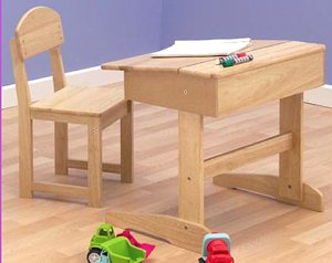 Saplings Desk and Chair (Natural)