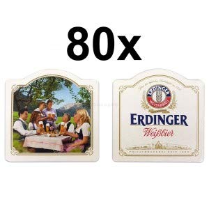 Preisvergleich Produktbild Erdinger Weißbier Bierdeckel Untersetzer Bierfilz - 80er Packung