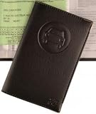 PORTE PAPIERS VOITURES COMPLET SIMILI CUIR NOIR