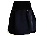 dunkle design Ballonrock Schwarz (M 40/42, Schwarz Uni)