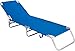 Produktbild Klapp-Liegestuhl Aluminium tragbar Blau Strandstuhl für Meer Schwimmbad