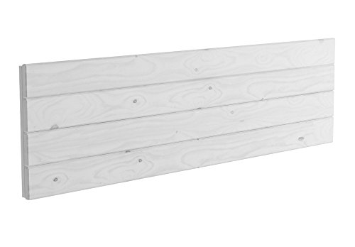 Lufe Testa 4 Cabecero de Pared, Madera, Blanco Nórdico, 160x4x44 cm