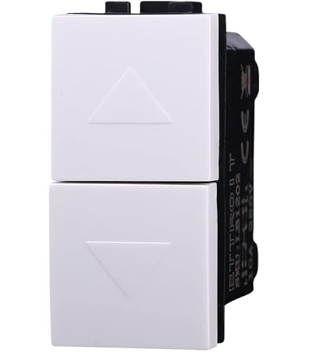 IXTRIMA Bouton Interbloqué Double Mont 1P+1P 10A Couleur Noir