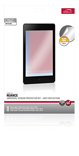 Speedlink Nuance universelle Bildschirmschutzfolie für alle Tablets (zuschneidbar, glare free/anti-reflection, schützt das Display, Mikrofasertuch und Rakel) - 4