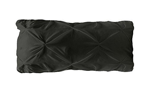 3D Biesen Design Modern Kissenbezug, Modell : NODES, Farbe: SCHWARZ , 80*40cm