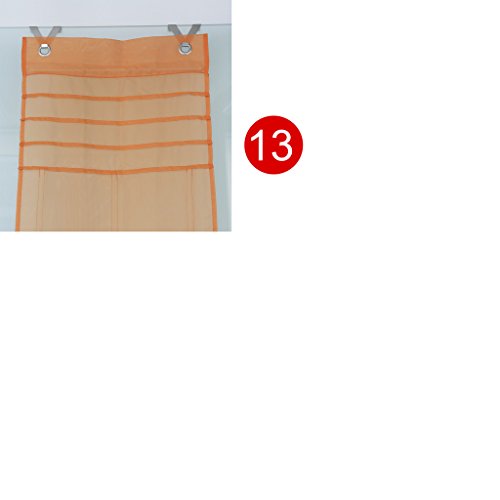 HongYa Raffrollo Voile Transparent Ösenrollo Gardine B*H 120*140cm Grau - 5