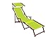 Produktbild USDFJN Liegestuhl Relaxsessel Klappbar Fußteil Sonnendach Deckchair Holz Gartenmöbel erhältlich Grün 1 QG*60117