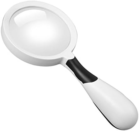 DFHHG® Magnifier,LED Lights Hand Held Old Man Child Read Magnifying Glass 230 * 113 * 41mm Read Newspapers Magnifier easy to carry