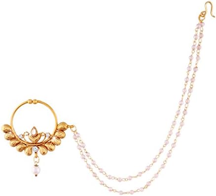 No Piercing Nose Ring with Chain for Women NL03