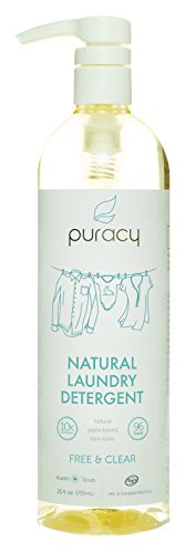 Puracy Natural Liquid Laundry Detergent, Sulfate-Free, THE BEST High Efficiency Soap, Free and Clear, 10x Concentrated