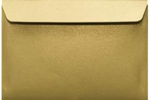 Netuno Sirio Pearl Aurum 25 kopert w kolorze złotym, perłowym, C6, 114 x 162 mm, 110 g, proste klapki, dekoracyjne koperty, błyszczące koperty na ślub, urodziny, chrzest, Boże Narodzenie, zaproszenia,