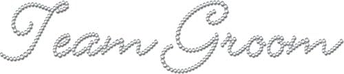 Diamante Diamante Diamonte Diamante Diamonte Hotfix Wedding Transfer Rhinestone iron on Motif "Team Groo...