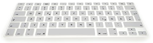 MyGadget MacBook Tastaturschutz QWERTZ für Apple Air 13″ / 13″ & 15 Pro Retina (deutsche Tastatur) – Silikon Silikonschutz in Silber - 4