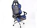 Produktbild FK-Automotive Bürostuhl Sportsitz Phoenix mit Armlehnen Kunstleder schwarz/blau