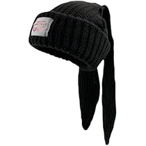 y2k work cap archive beanie black cap 平成 Buy OMLAMP Y2k Hats New Jeans Bunny Ears Hat Kpop Outfits for