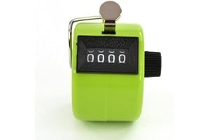 SAMGU Compteur d'impulsions mécanique comptage Manuel à Touche 4 Chiffres Vert