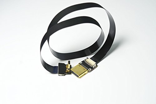 Neue schwarze FPV HDMI Kabel Micro Schnittstelle zu Standard-Schnittstelle für GH4 BMPCC A5000 A6000 A7S A7R 90 Grad DJI 60CM - 5