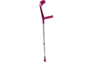 Forta QA-00182/03-FUC - Englischer Gehstock verstellbare Aluminium-Krücke tukan fuchsia