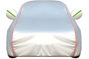 Bâche Voiture Compatible avec AIXAM City Coupé Crossline Crossover GTO Minauto Roadline, résistant aux intempéries et Anti-saleté, Coupe Universelle, élastique avec réflexion Nocturne(Color:D,S