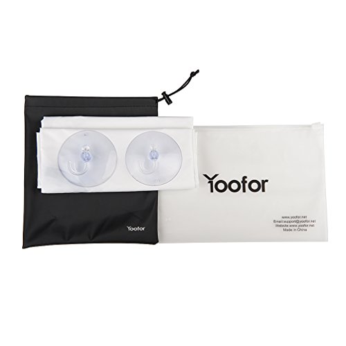 Yoofor Bart Schürze Sammeln Tuch Bib für saubere Rasuren und Bartpflege Mit Bart Styling Tool Bart Schablone und Bartkamm Bart Rasieren Vorlage Werkzeug,Gute Geschenk für Männer (Weiß + Schwarz) - 7