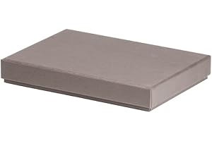 Rössler Papier 13521453491 - Boxline cartón rectangular, adecuado para DIN A5, Taupe, 1 unidad