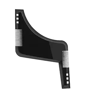 SAPPERO Shaving Beard Shaper Tool With Comb For Men, Home And Salon Use, Men Beard Accessories one side (Black)-pack of 1