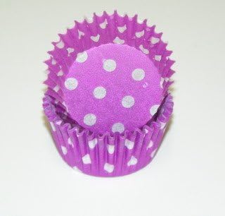 Purple Polka Dot Cupcake Liners Mini Size 100 count by Jubilee Sweet Arts