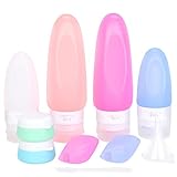 CUMPLE CON SUS NECESIDADES DE VIAJE: puede satisfacer todas sus necesidades para llevar su champú, acondicionador, loción, gel de baño, lavado de cara o protector solar. Viene con una bolsa con cremallera transparente de un cuarto de galón para guardar los contenedores de viaje, con el registro será rápido y sin estrés con ellos.